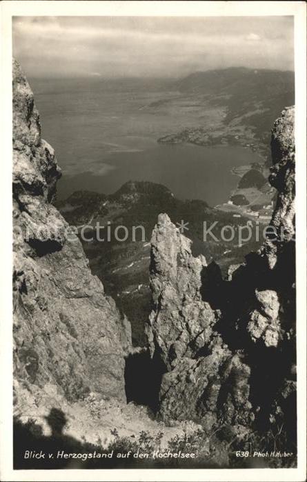 Herzogstand Blick auf den See Serie Deutsche Heimat