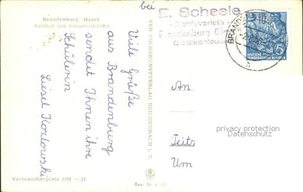 Brandenburg Havel Salzhof mit Johanniskirche Dampfer – Bild 2