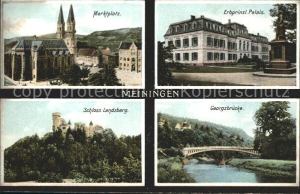 Meiningen Thueringen Marktplatz Erbprinzliches Palais Georgs