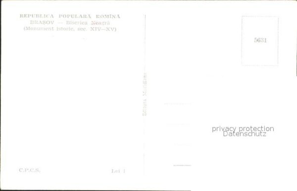 Brasso Brasov Kronstadt Biserica Neagra Monument istoric Kirche – Bild 2