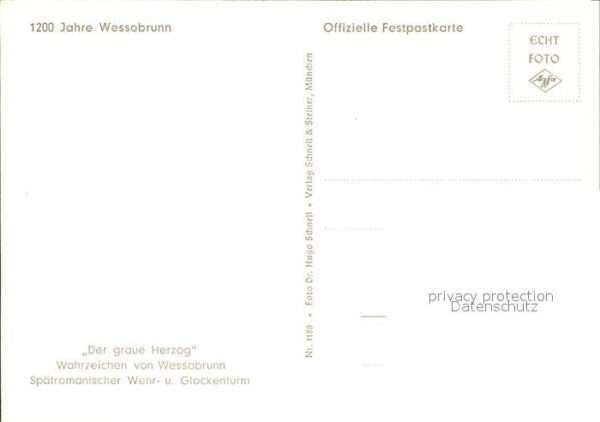 Wessobrunn Der graue Herzog Turm Wahrzeichen 1200 – Bild 2
