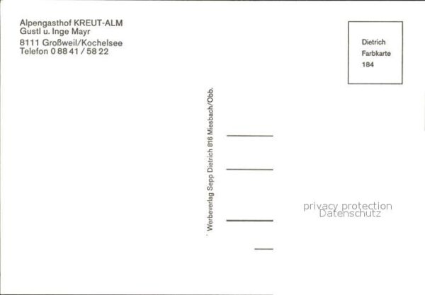 Grossweil Alpengasthof Kreut Alm – Bild 2