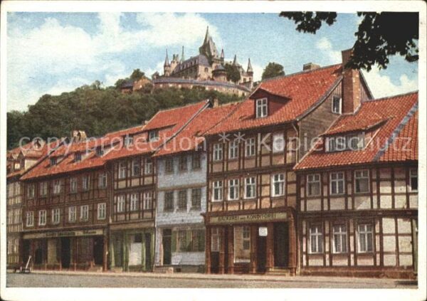 Wernigerode Harz Schöne Ecke Alte Häuser Schloss