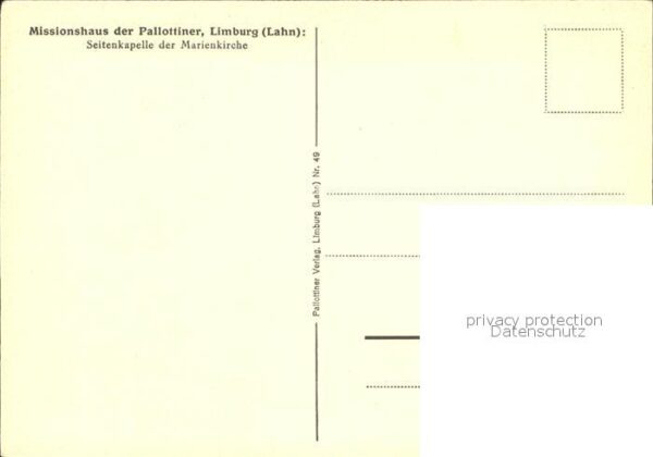Limburg Lahn Missionshaus der Pallottiner Seitenkape – Bild 2