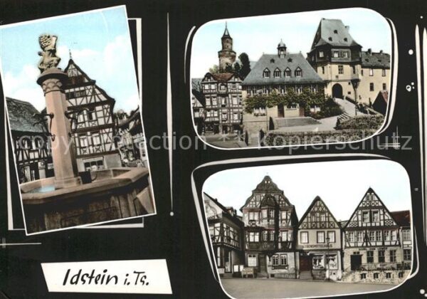 Idstein Brunnen Altstadt Fachwerkhäuser