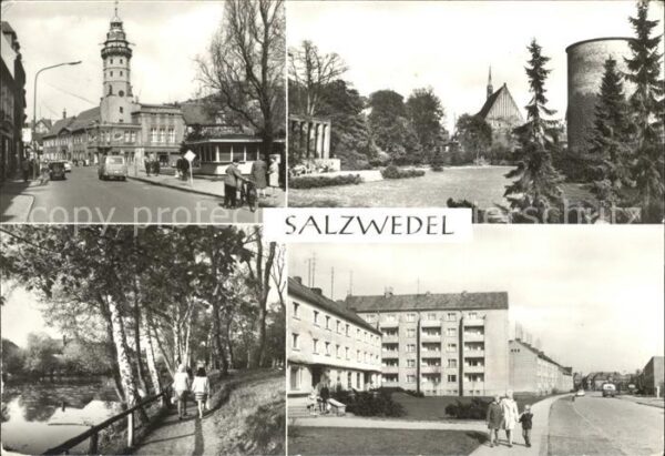 Salzwedel Strasse der Jugend Rathausturm Burggart
