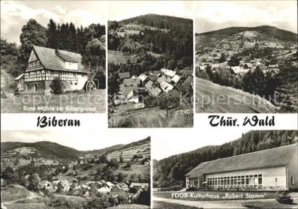 Biberau Rote Mühle Bibergrund FDGB Kulturhaus R