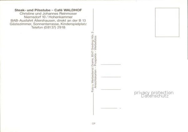 Hohenkammer Cafe Waldhof Steakhaus Pilsstube – Bild 2