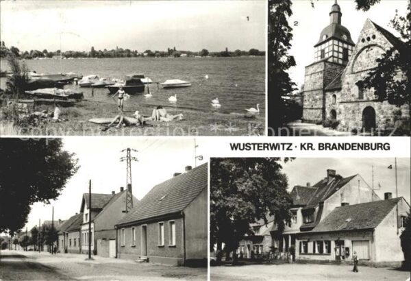 Wusterwitz Brandenburg Badestelle See Kirche Warschauer Strass
