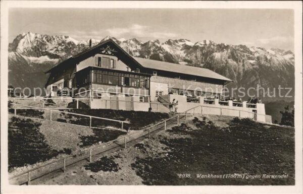 Garmisch-Partenkirchen Wankhaus gegen Karwendel
