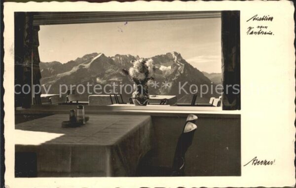 Garmisch-Partenkirchen Ausblick vom Wankhaus Alpenpanorama