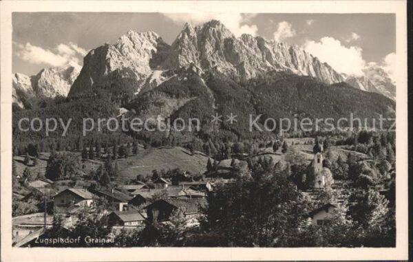 Grainau Panorama Zugspitzdorf Wettersteingebirg