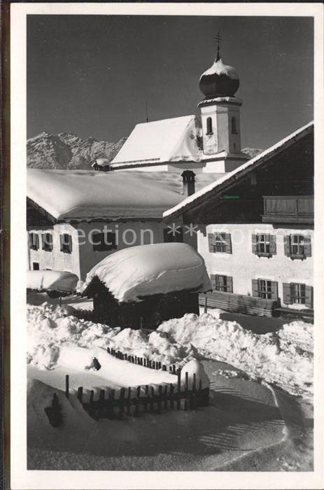 Garmisch-Partenkirchen Dorfpartie Kirche