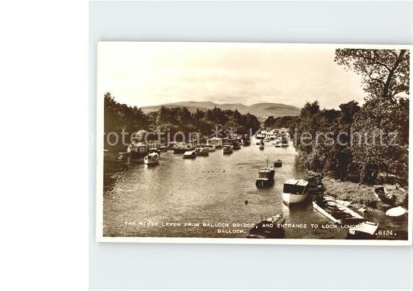 Balloch West Dunbartonshire The River Leven from Balloch Bridge and