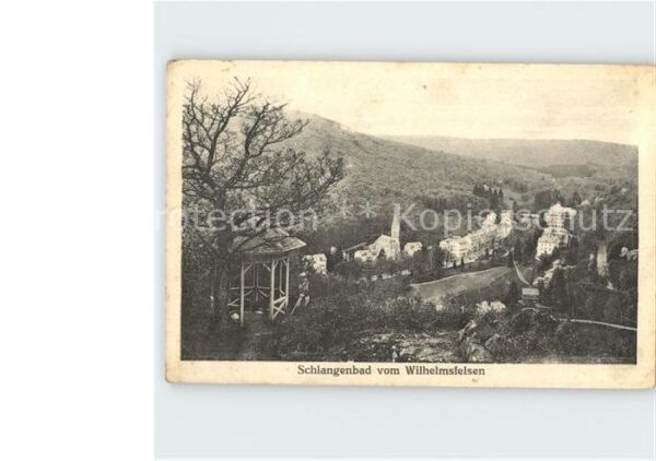 Schlangenbad Taunus Blick vom Wilhelmsfelsen