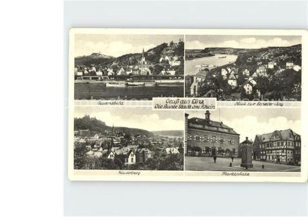 Linz Rhein Gesamtansicht Erpeler Ley Kaiserberg Ma