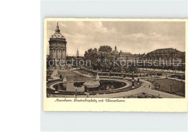 Mannheim Friedrichsplatz mit Wasserturm
