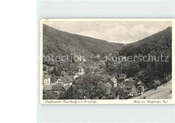 Auerbach Bergstrasse Blick ins Hochstädter Tal