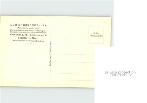 Frankfurt Main Weinschänke Der Brückenkeller – Bild 2