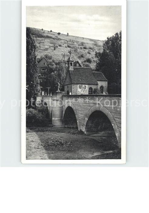 Bad Mergentheim Wolfgangs Kapelle Brücke