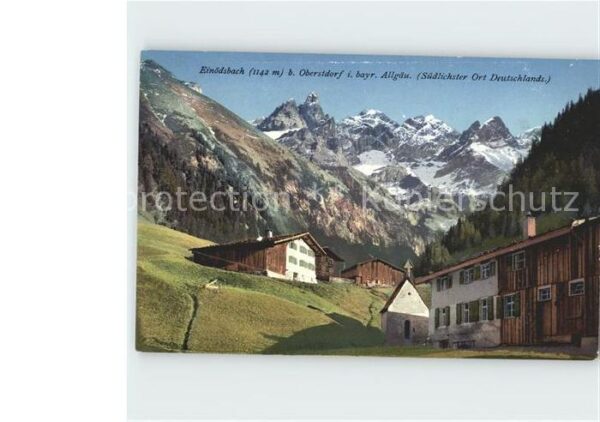 Einoedsbach mit Allgäuer Alpen