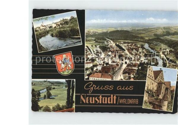 Neustadt Waldnaab Totalansicht Schloss Dorfpartie