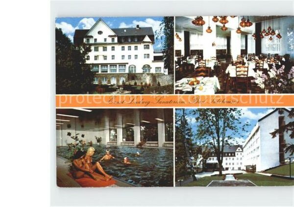 Bad Salzhausen Ernst Ludwig Sanatorium Speisesaal Hall