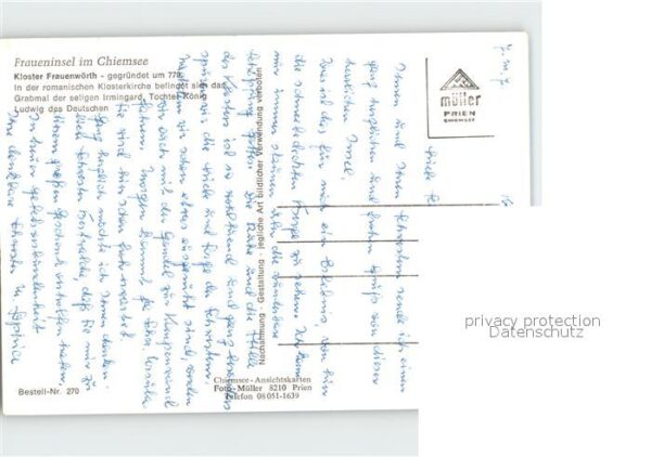 Fraueninsel Chiemsee Kloster Frauenw?rth Fliegeraufnahme – Bild 2