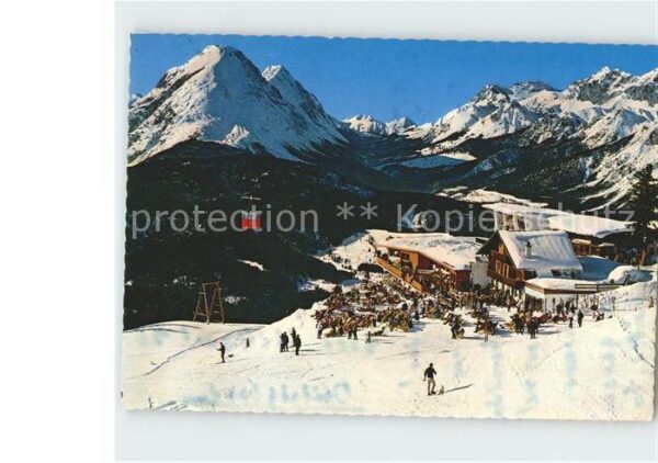 Seefeld Tirol Rossh?tte mit Hohe Munde und Zugspitze