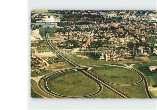 Rendsburg Tunnelanfahrt von S?den Fliegeraufnahme