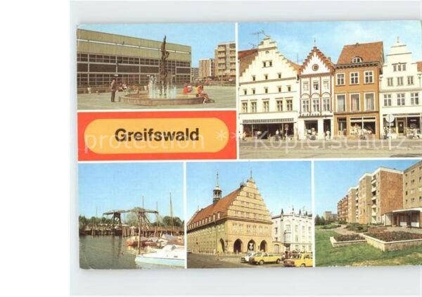 Greifswald Mecklenburg Vorpommern Sporthalle Brunnen PdF Wiecker Brücke R