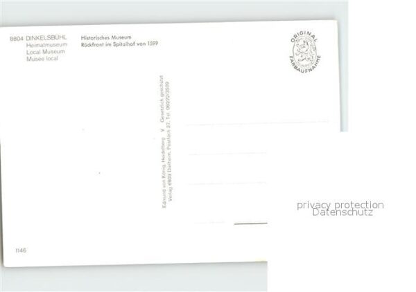 Dinkelsbuehl Historisches Museum Rückfront im Spital – Bild 2