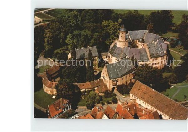 Buedingen Hessen Schloss Fliegeraufnahme