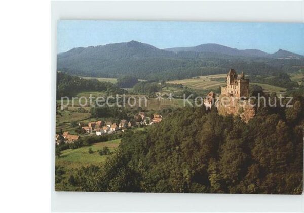 Bad Bergzabern Ritterburg Berwartstein Fliegeraufnahme