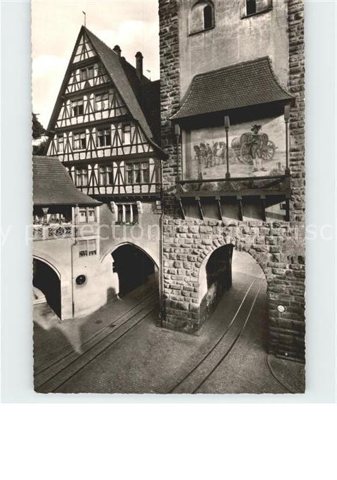 Freiburg Breisgau Gasthof zum Bären Oberlinden mit Schwab