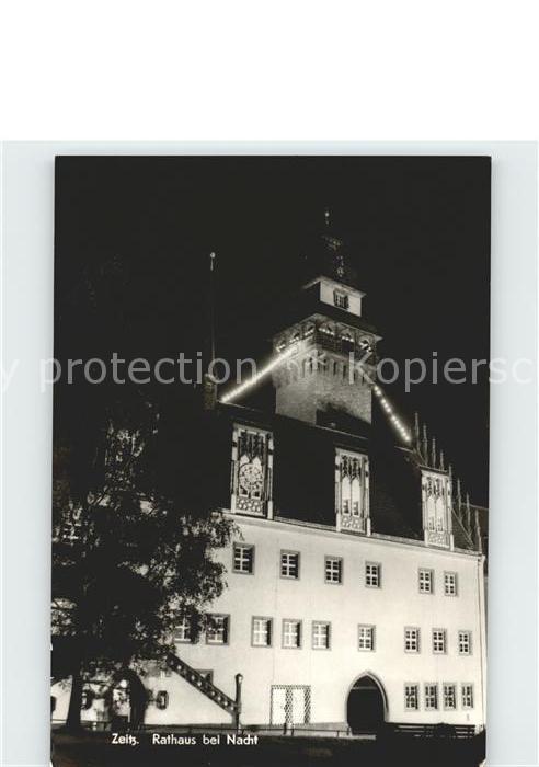 Zeitz Rathaus bei Nacht