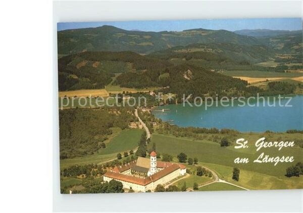 St Georgen Gailtal Längsee Kloster Fliegeraufnahme