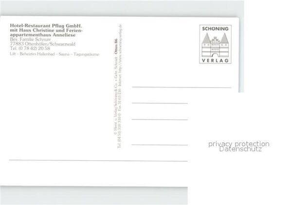 Ottenhoefen Schwarzwald Totalansicht Hotel Restaurant Pflug Hau – Bild 2