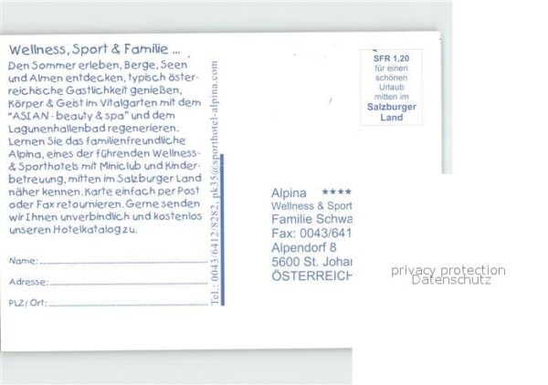 St Johann Pongau Salzburg Alpina Wellness und Sporthotel Teilansi – Bild 2