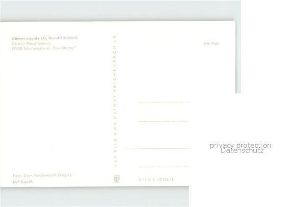Caemmerswalde FDGB Erholungsheim Paul Gruner – Bild 2