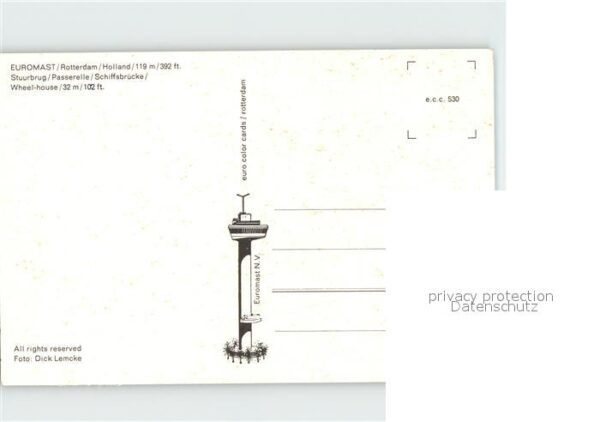 Rotterdam Euromast Stuurbrug Passerelle Schiffsbr – Bild 2