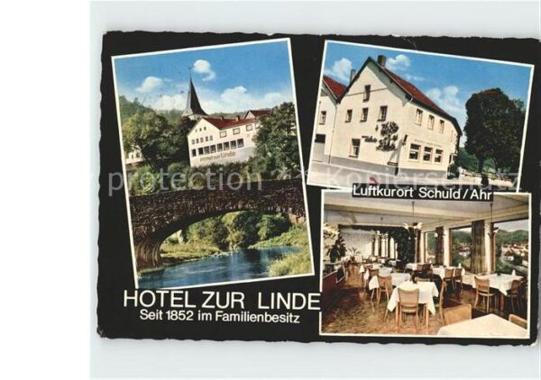 Schuld Hotel Zur Linde Gastraum Brücke