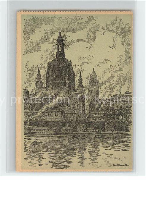 Dresden Frauenkirche Zeichnung Karl Kranke