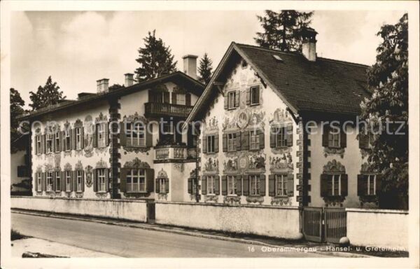 Oberammergau Hänsel und Gretelheim Fassadenmalerei