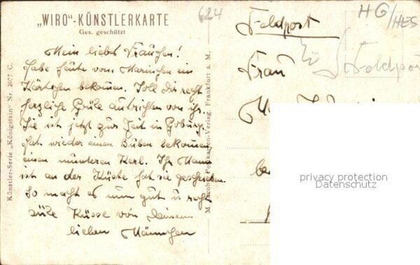 Koenigstein Taunus Ortsansicht mit Burgruine – Bild 2