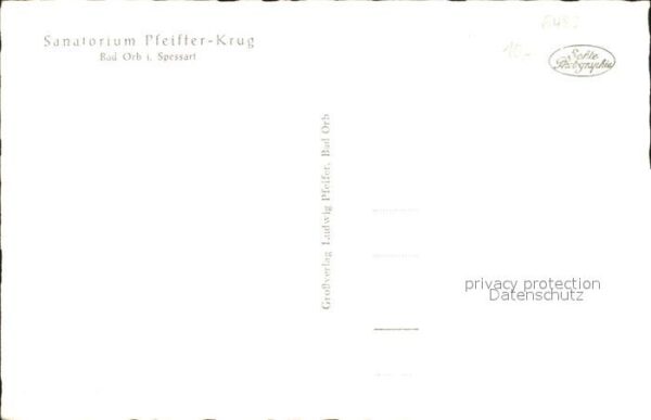 Bad Orb Sanatorium Pfeiffer Krug Haus 1 Springb – Bild 2