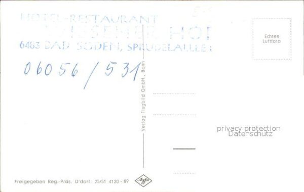 Bad Soden-Salmuenster Fliegeraufnahme Hotel Wiesener Hof – Bild 2