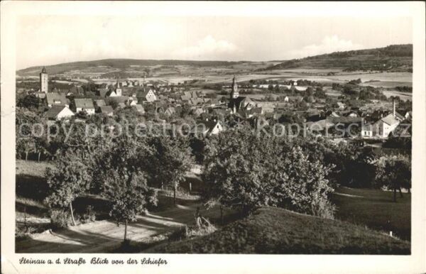 Steinau Strasse Blick von der Schiefer