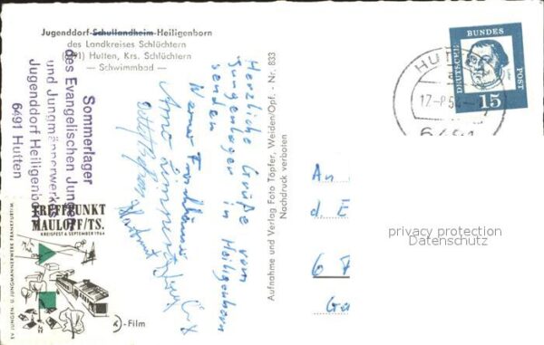 Hutten Jugenddorf Heiligenborn Schwimmbad – Bild 2