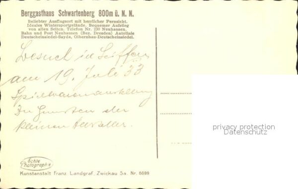 Seiffen Erzgebirge mit Berggasthaus Schwartenberg Ochsenge – Bild 2